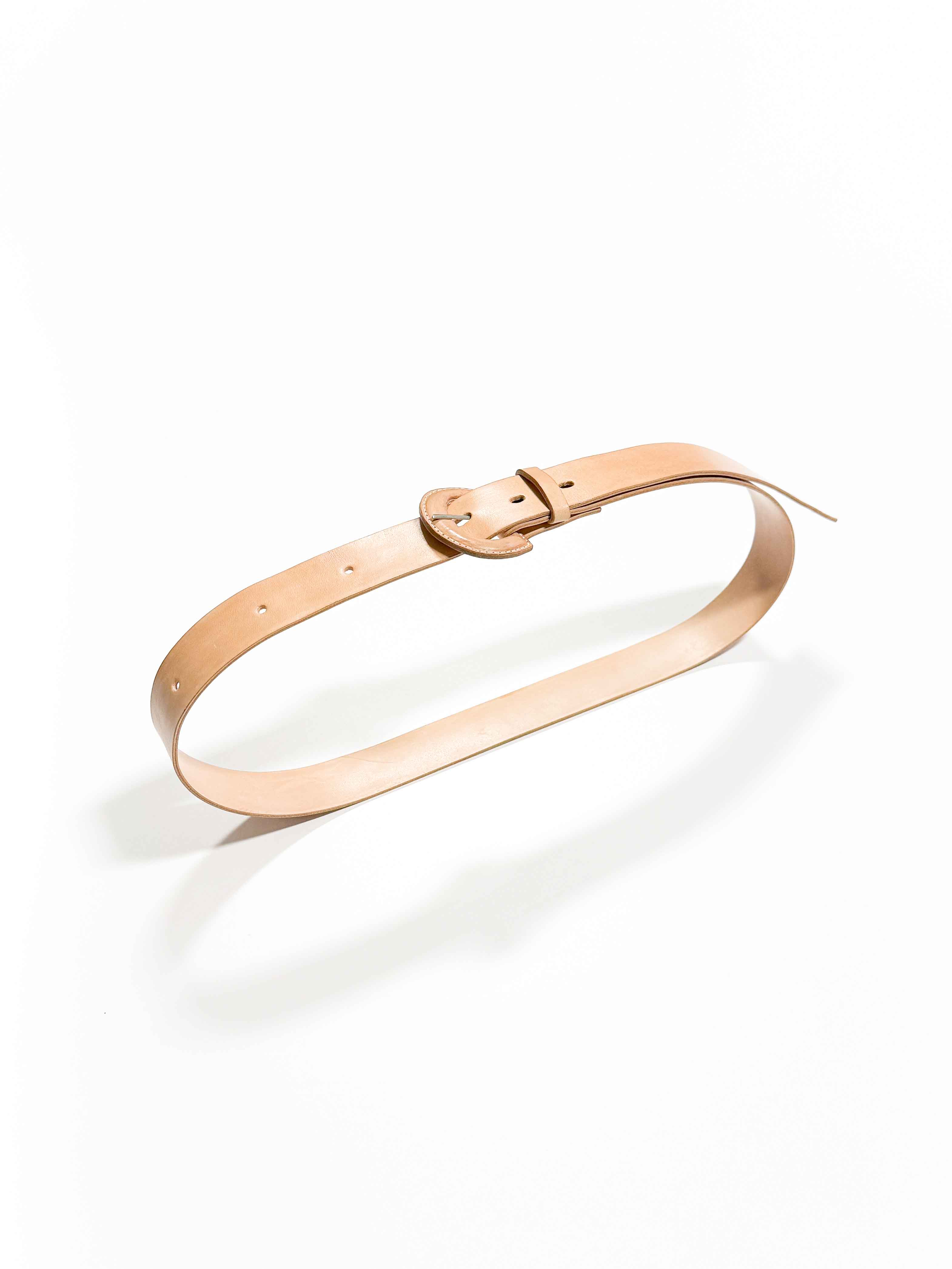 the ceramic ring leather belt