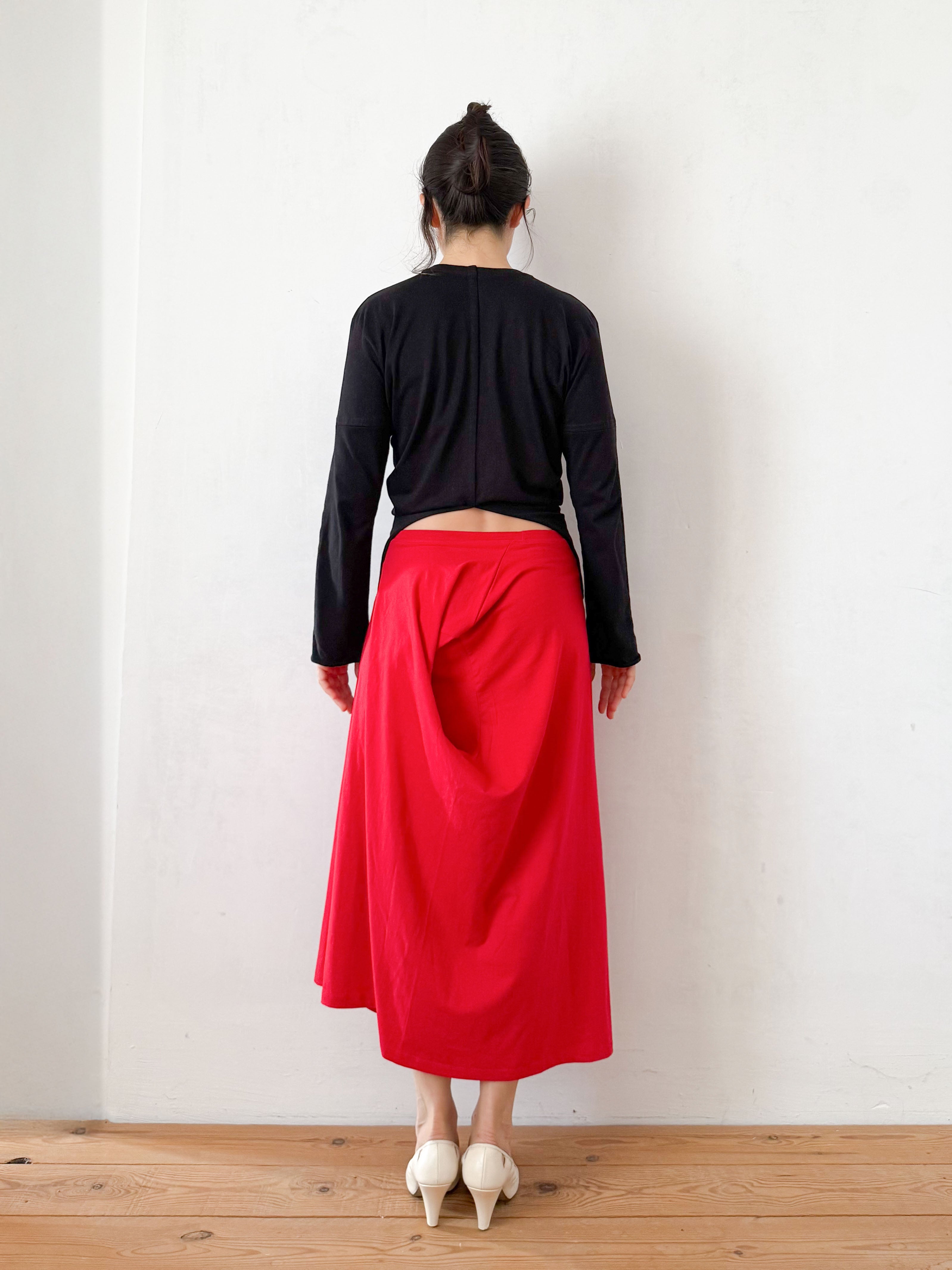 the t-shirt skirt in red