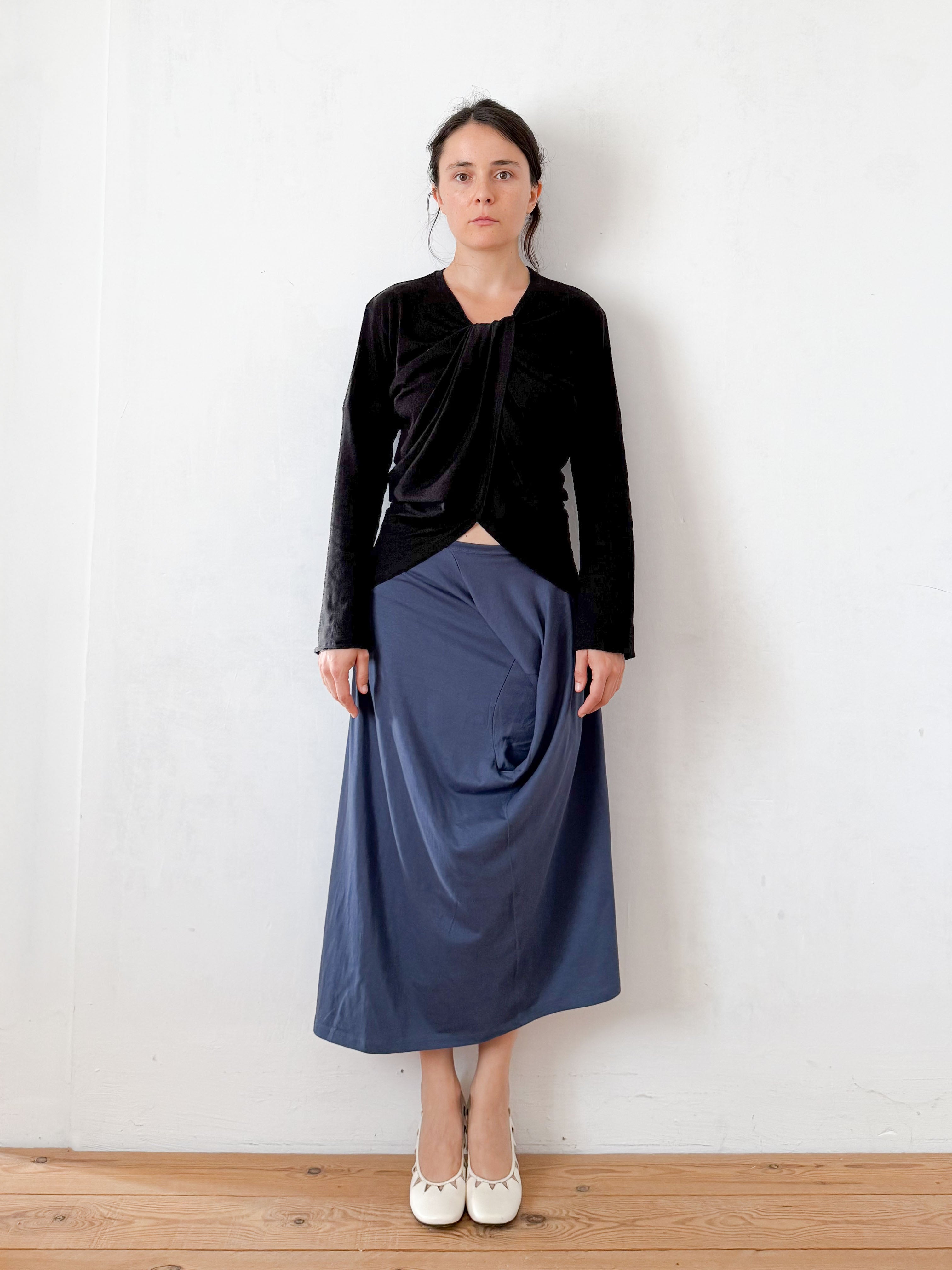 the t-shirt skirt in denim