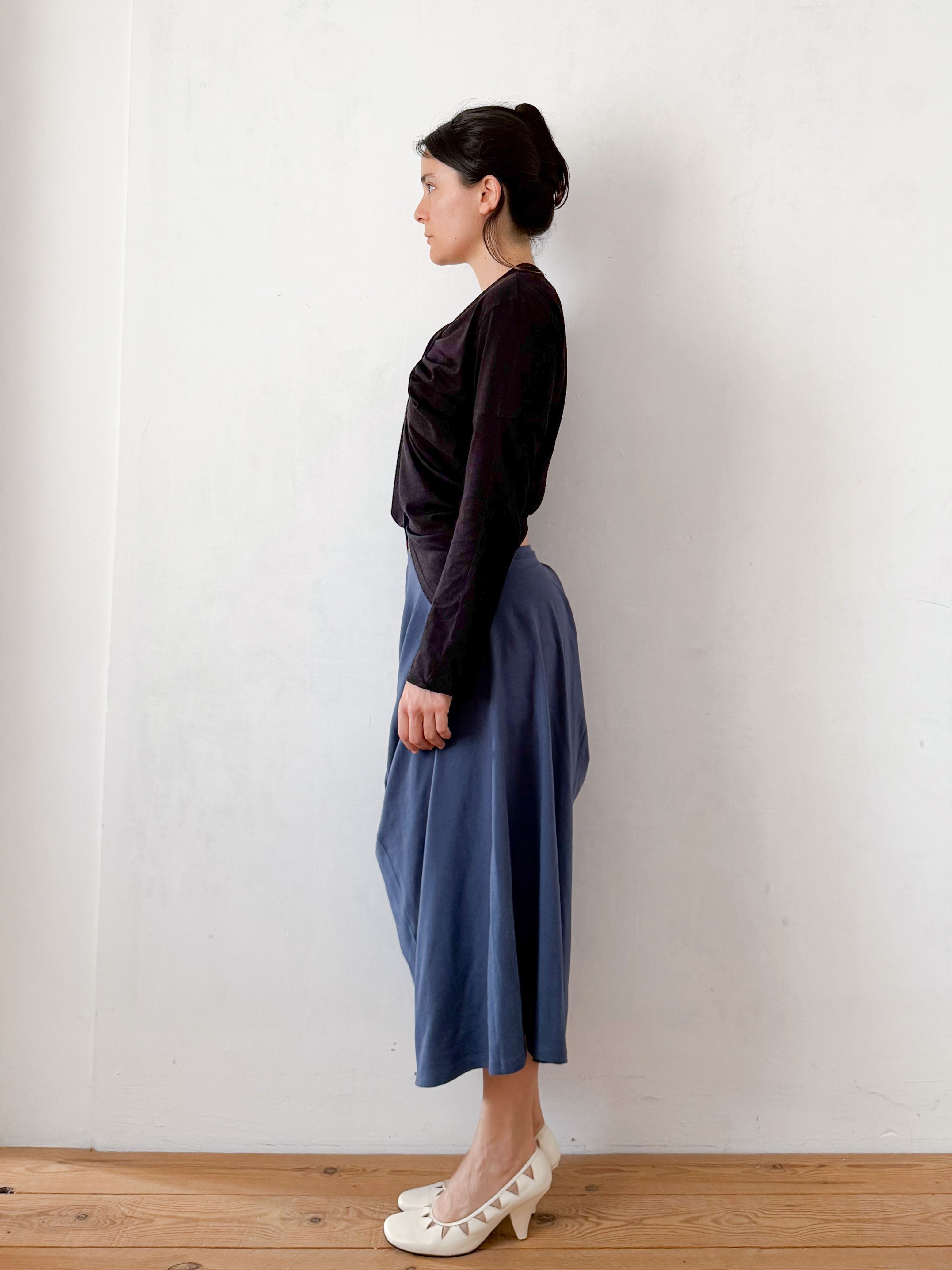 the t-shirt skirt in denim