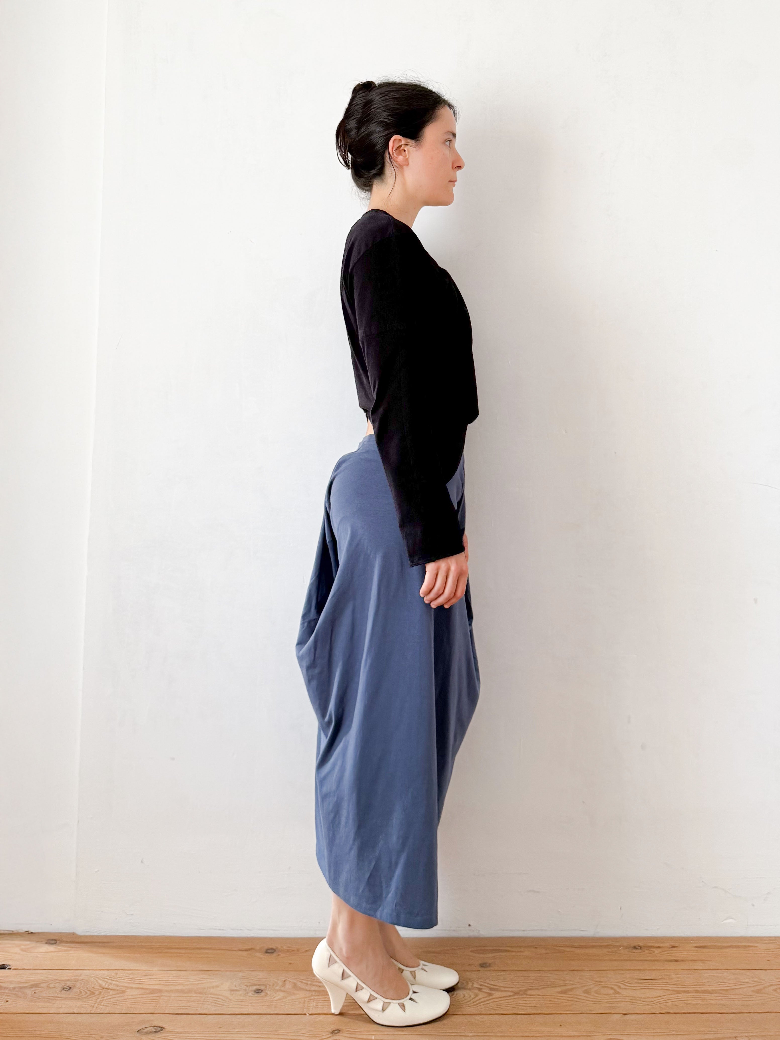 the t-shirt skirt in denim