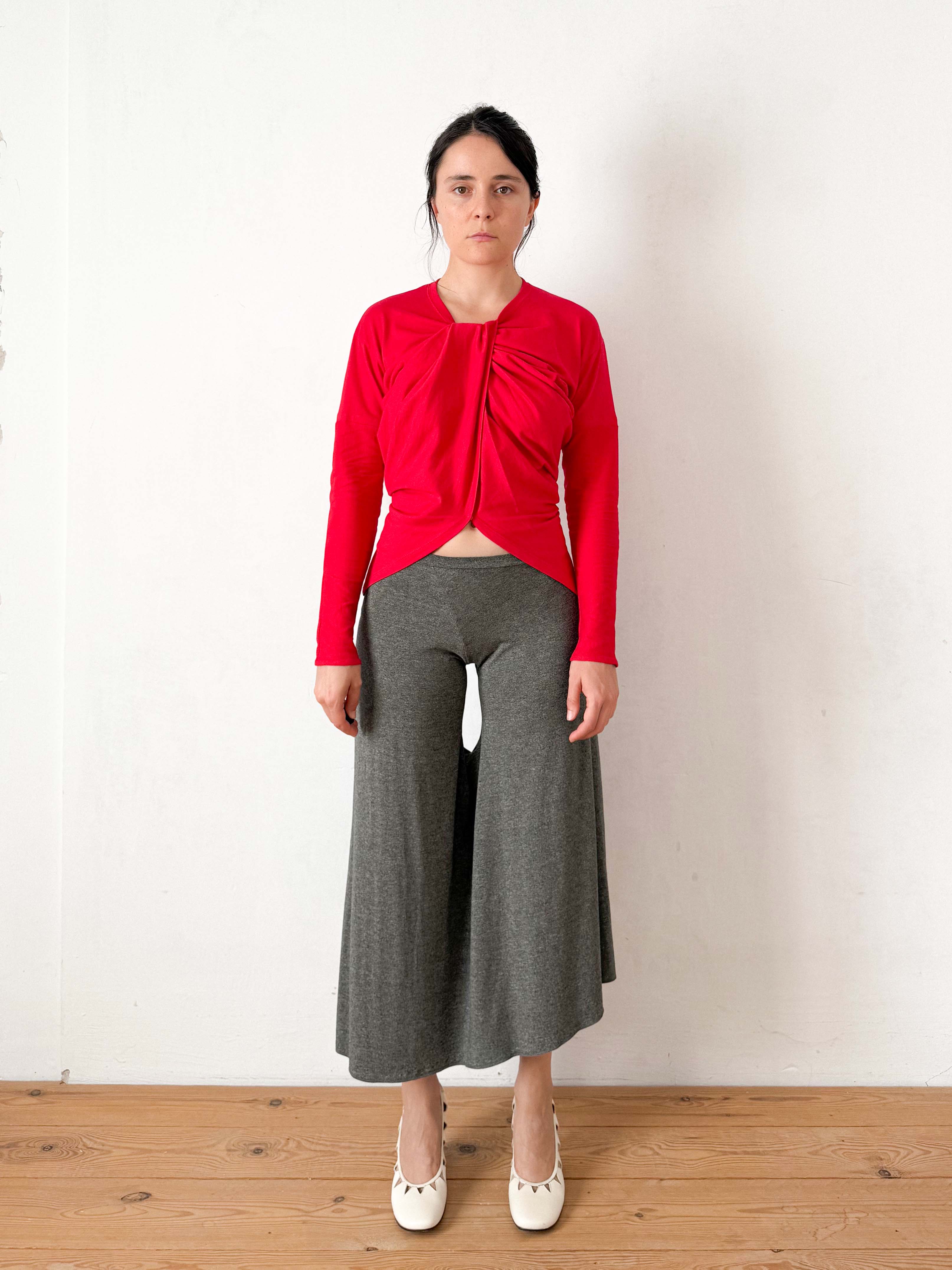 the t-shirt skort long nº02 in khaki melange