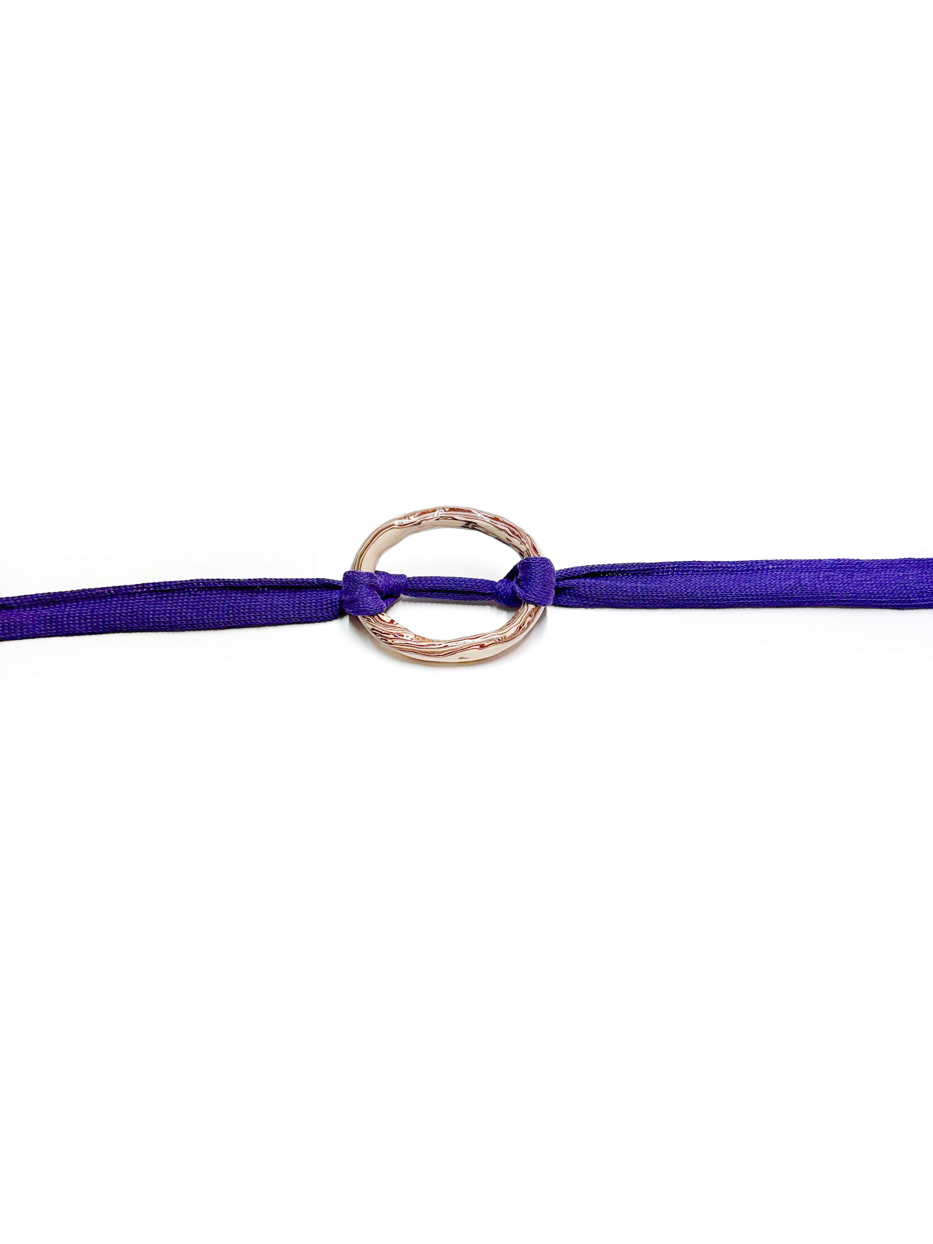 the ceramic ring belt in purple