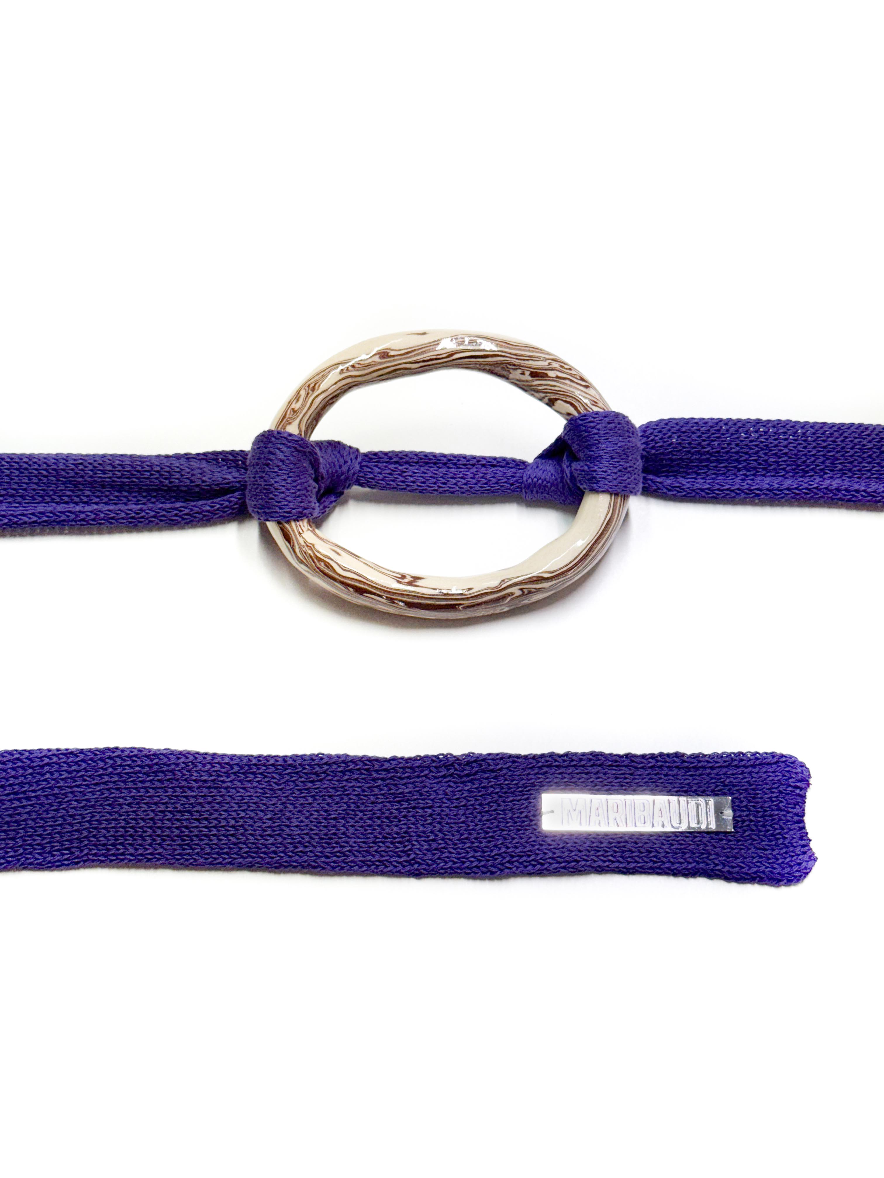 the ceramic ring belt in purple