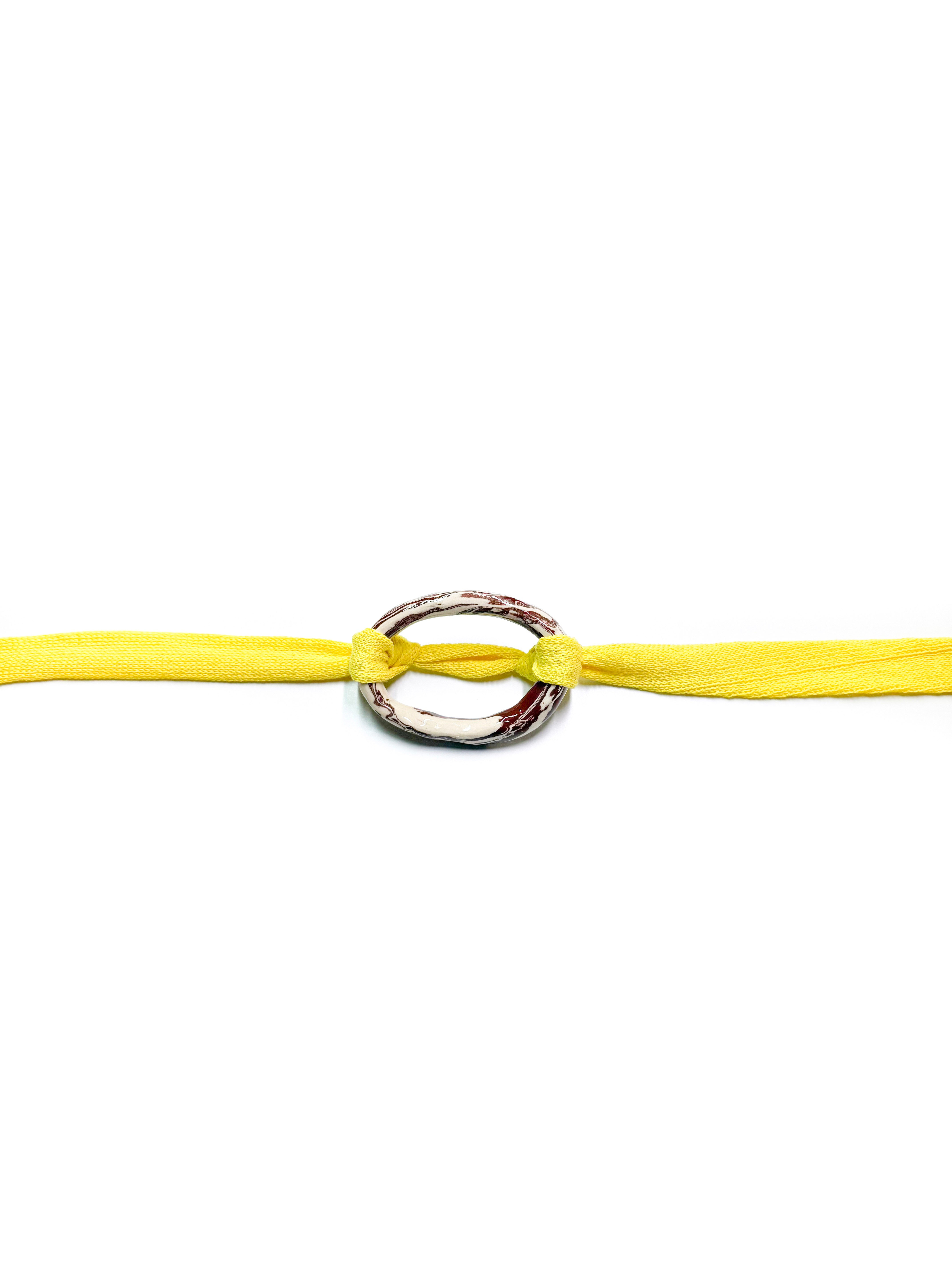 the ceramic ring belt in mimosa