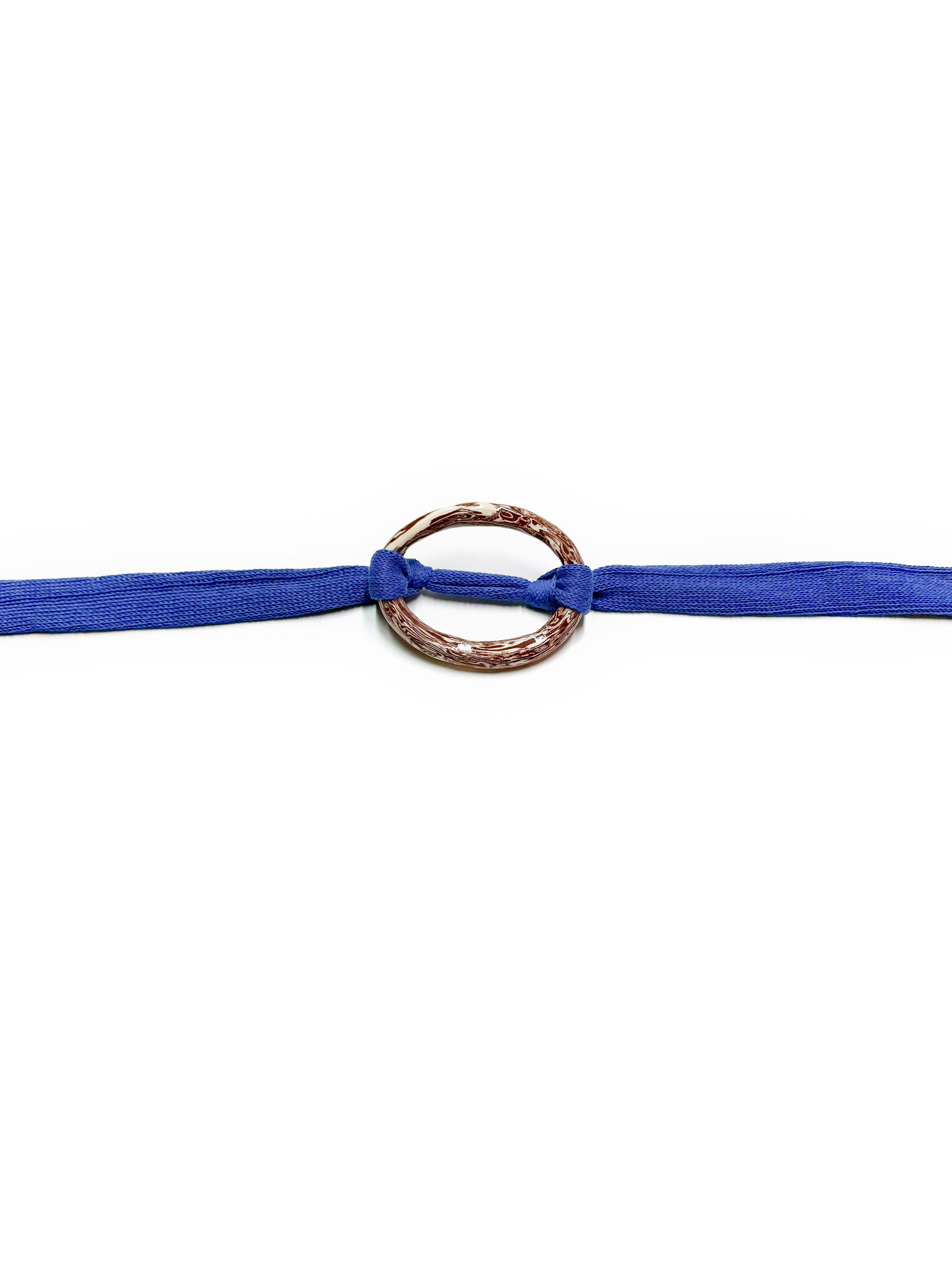 the ceramic ring belt in hydrangea
