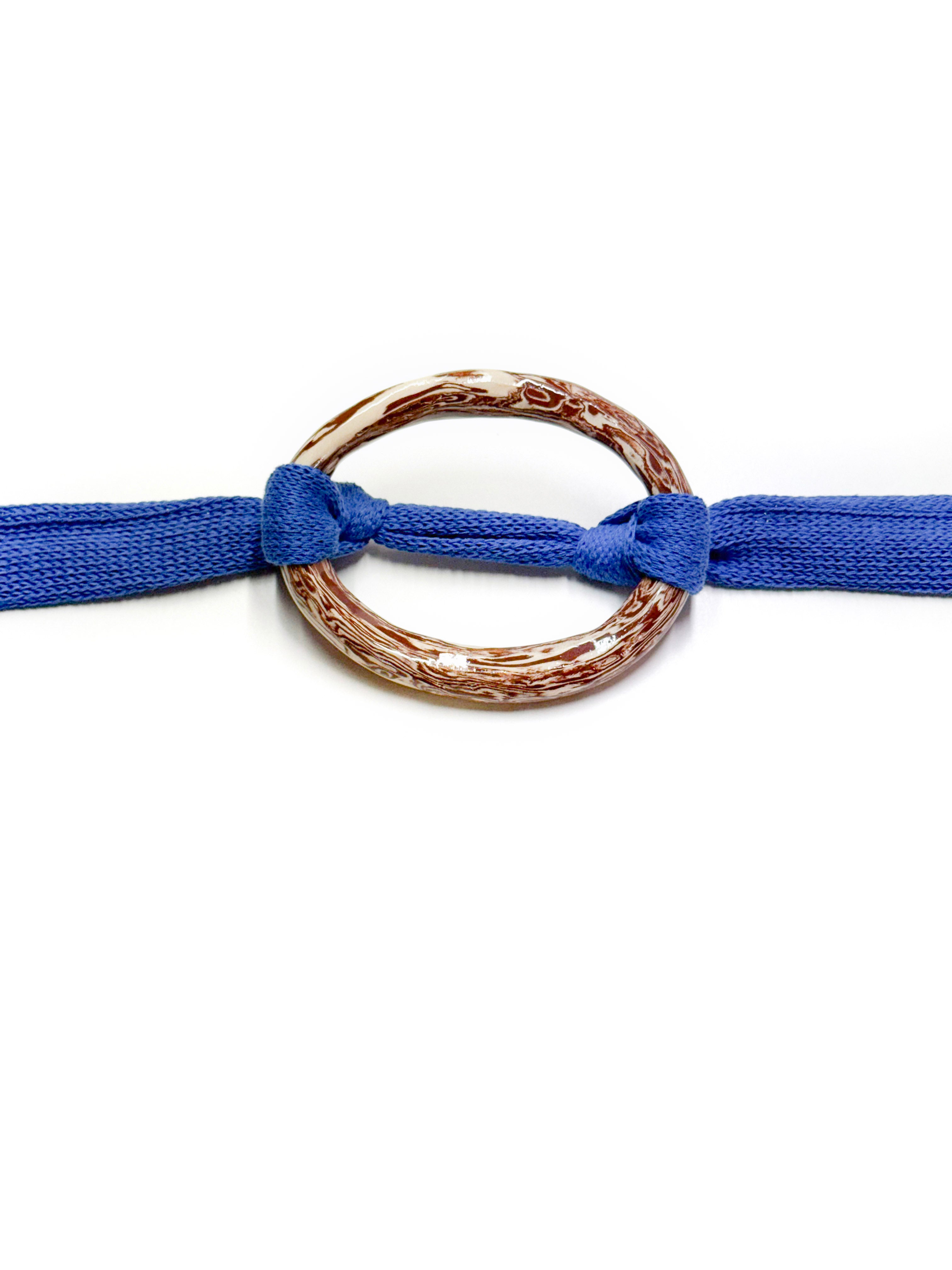 the ceramic ring belt in hydrangea