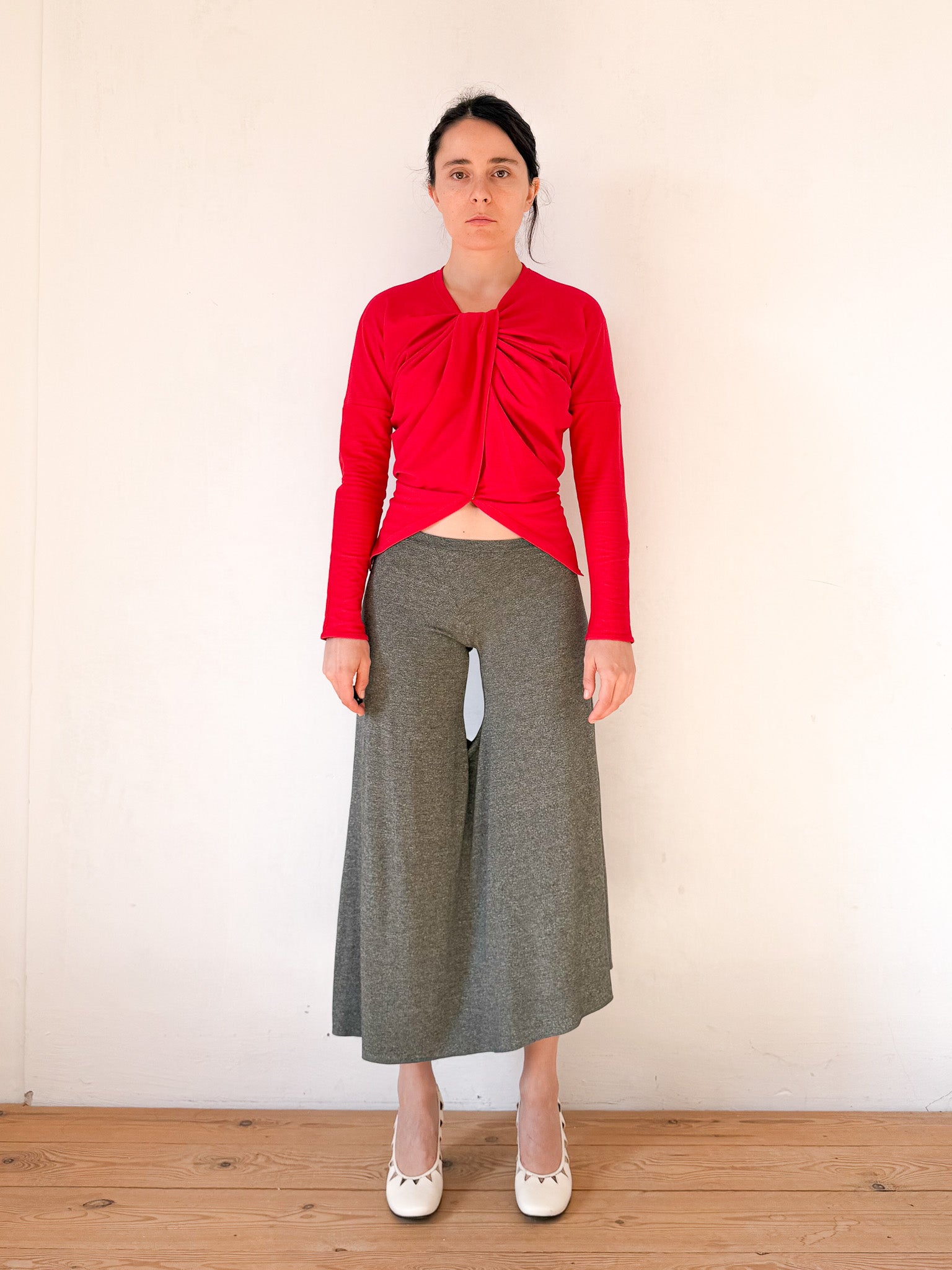 the t-shirt skort long nº02 in khaki melange