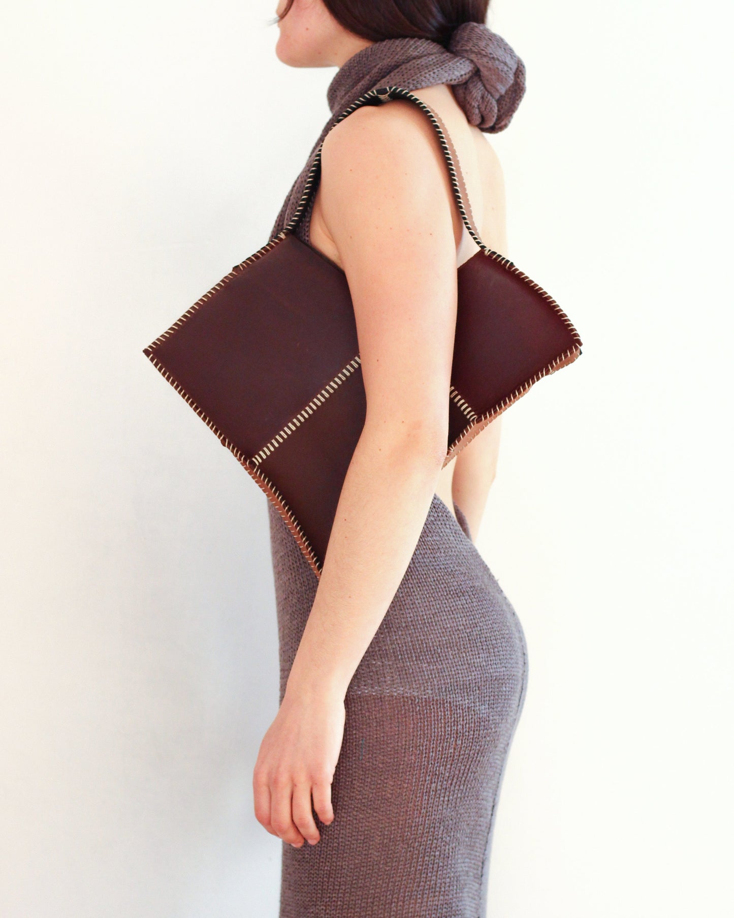 The Brown Broken Heart Leather Bag