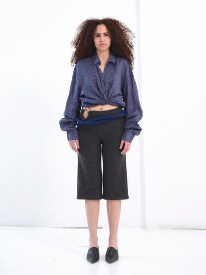 The Tie Dye Shirt in squared blue