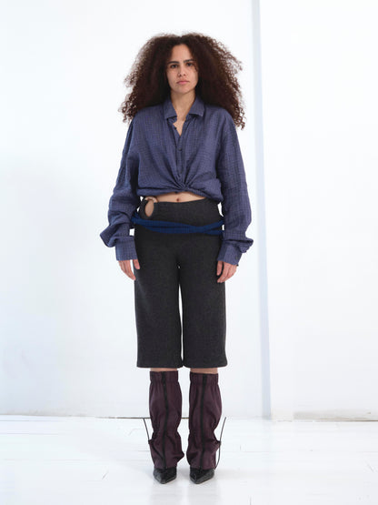 The Tie Dye Shirt in squared blue