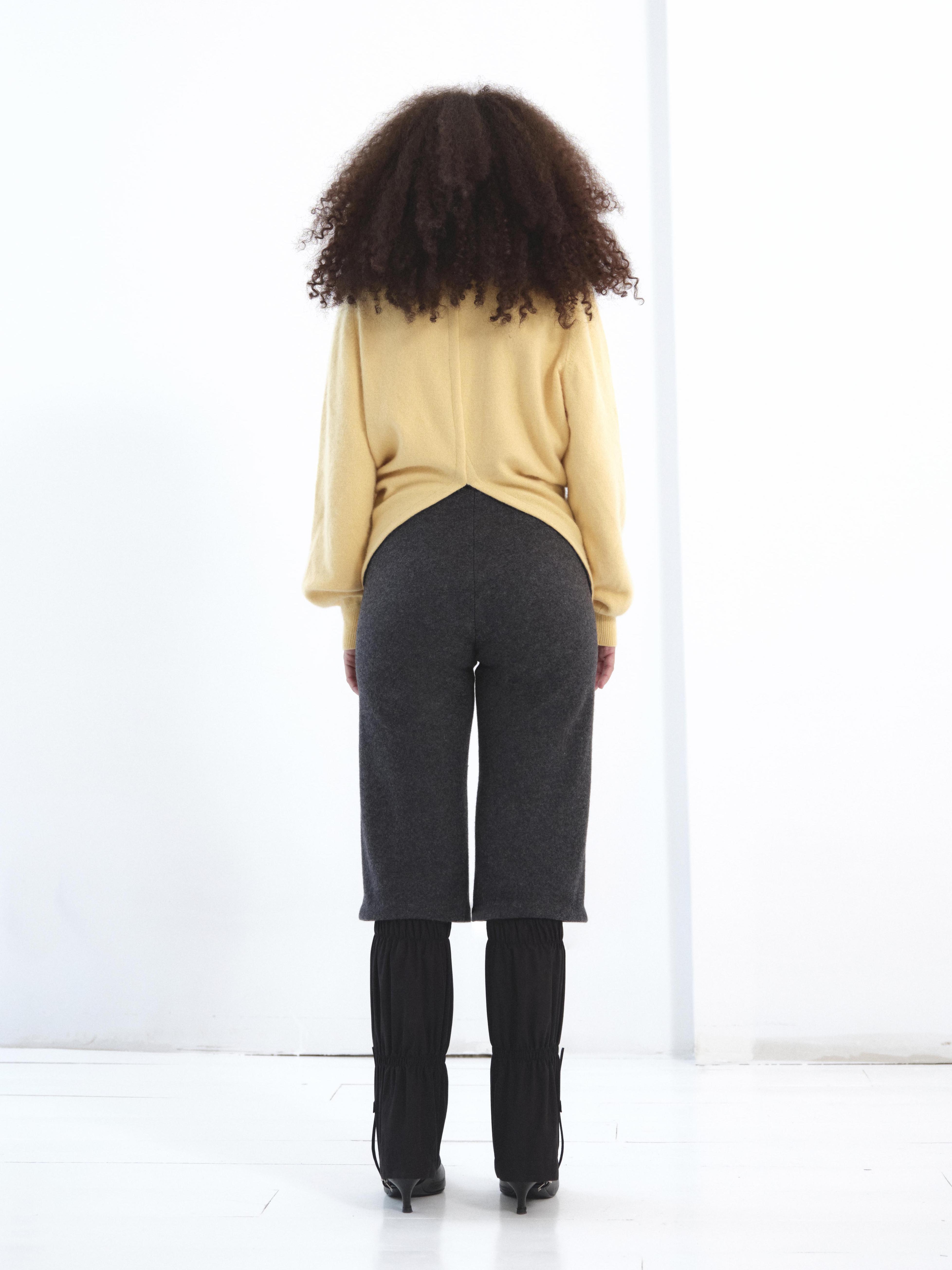 the twisted knit sweater in butter