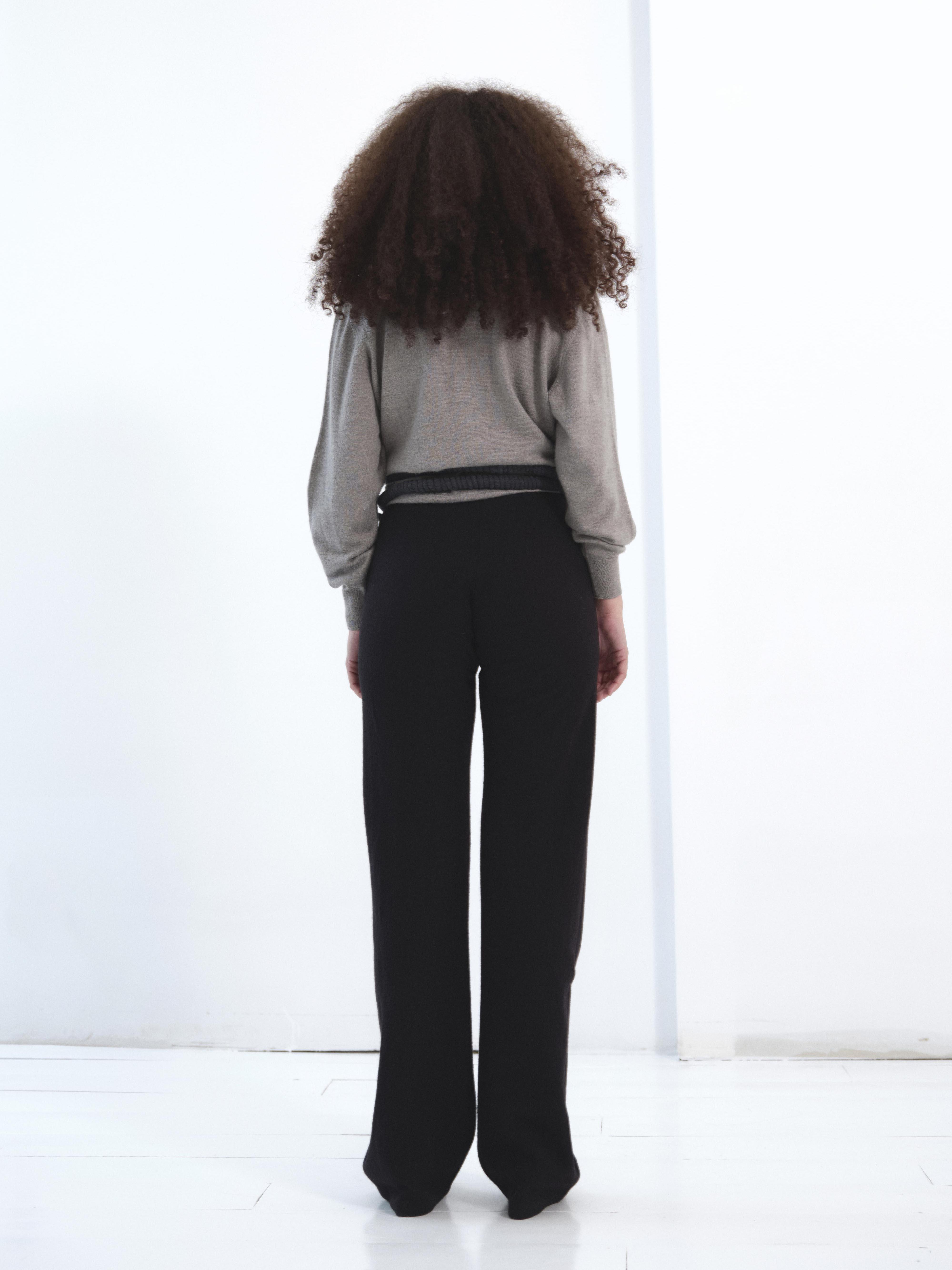 the tie dye cardigan in dark grey