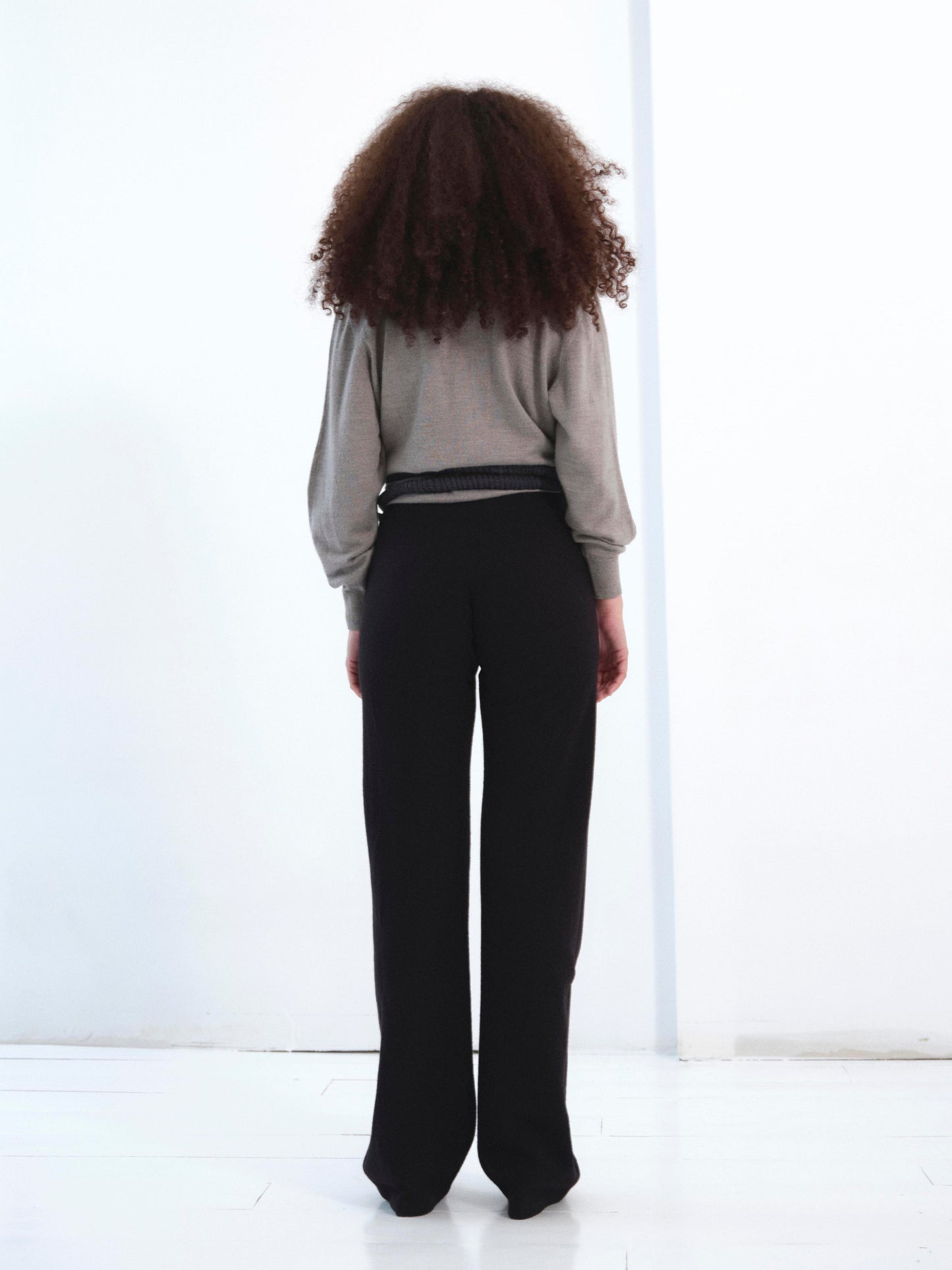 The Tie Dye Cardigan in dark grey